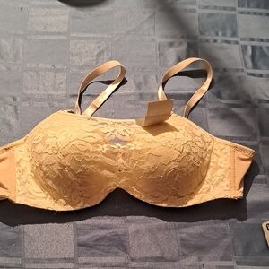 Elegant Sylvia Lace Bra in Cream